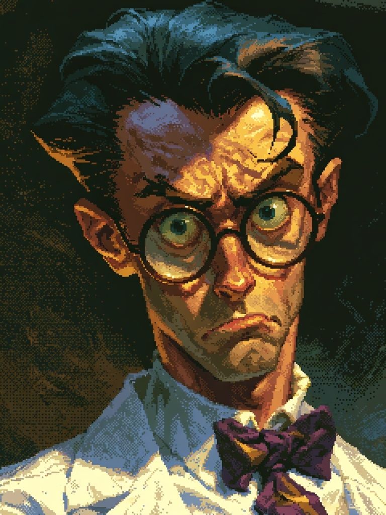 Stylized Portrait Illustration Poster. poster — illustration art