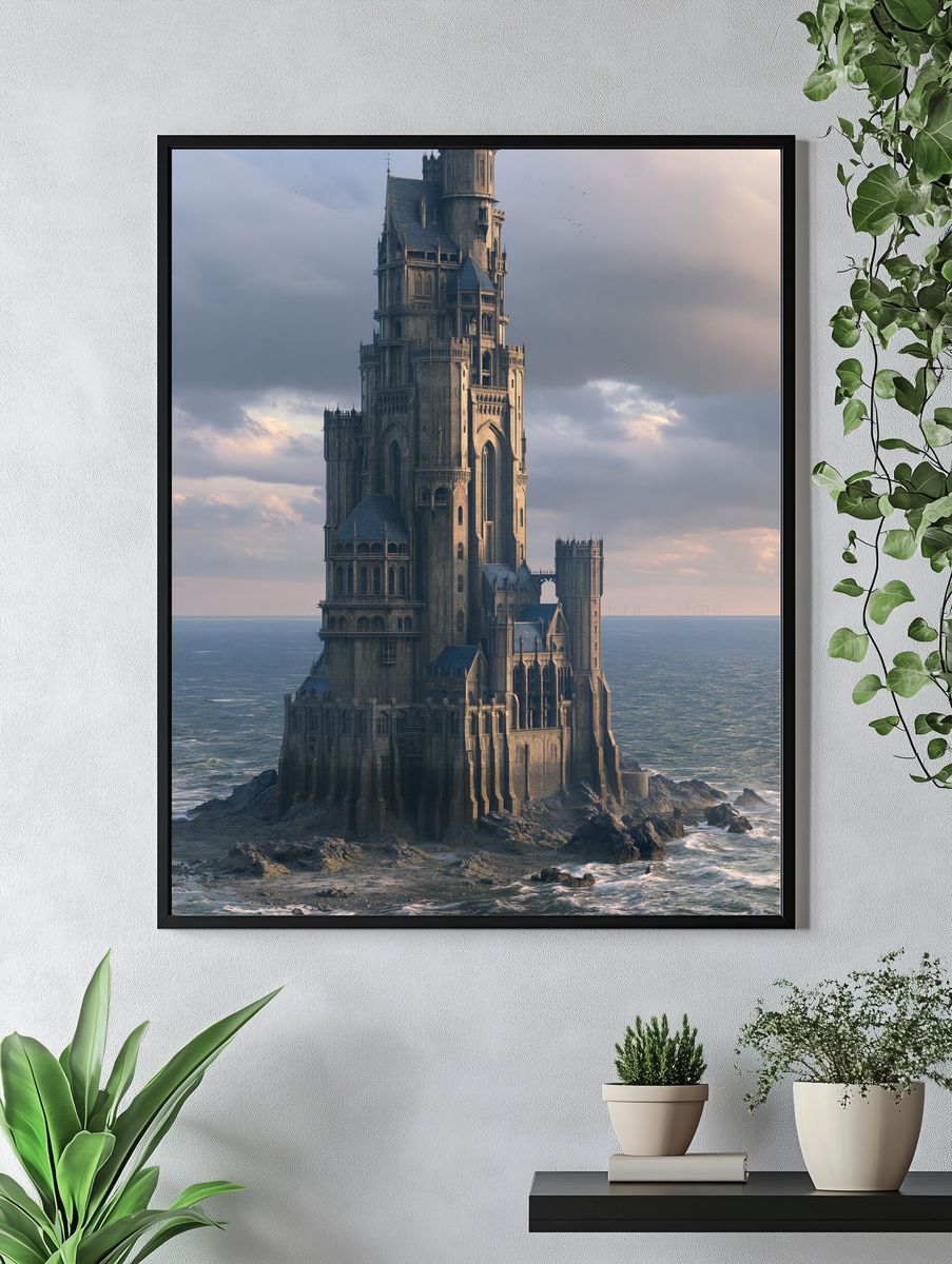 Seaside Gothic Tower Poster. — room view 4
