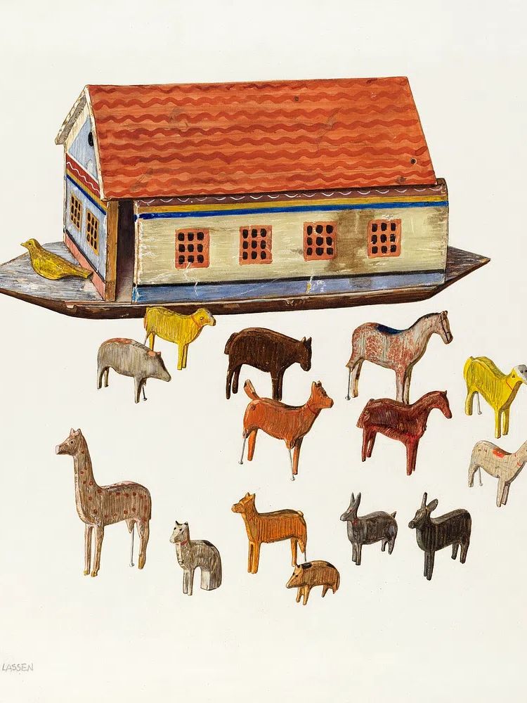 Noah's Ark Animals (1935–1942) Ben. poster detail