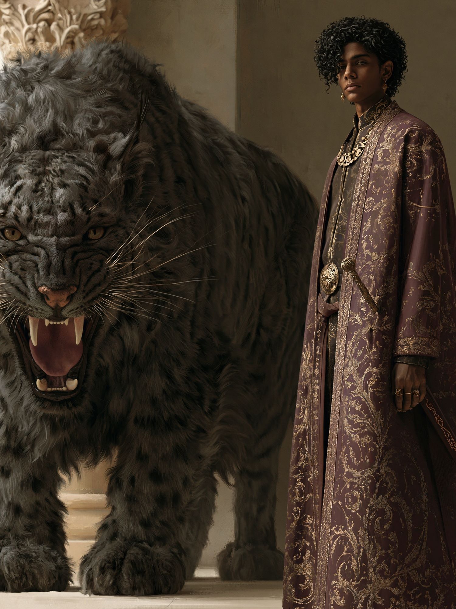 Regal Panther Portrait Print. poster detail