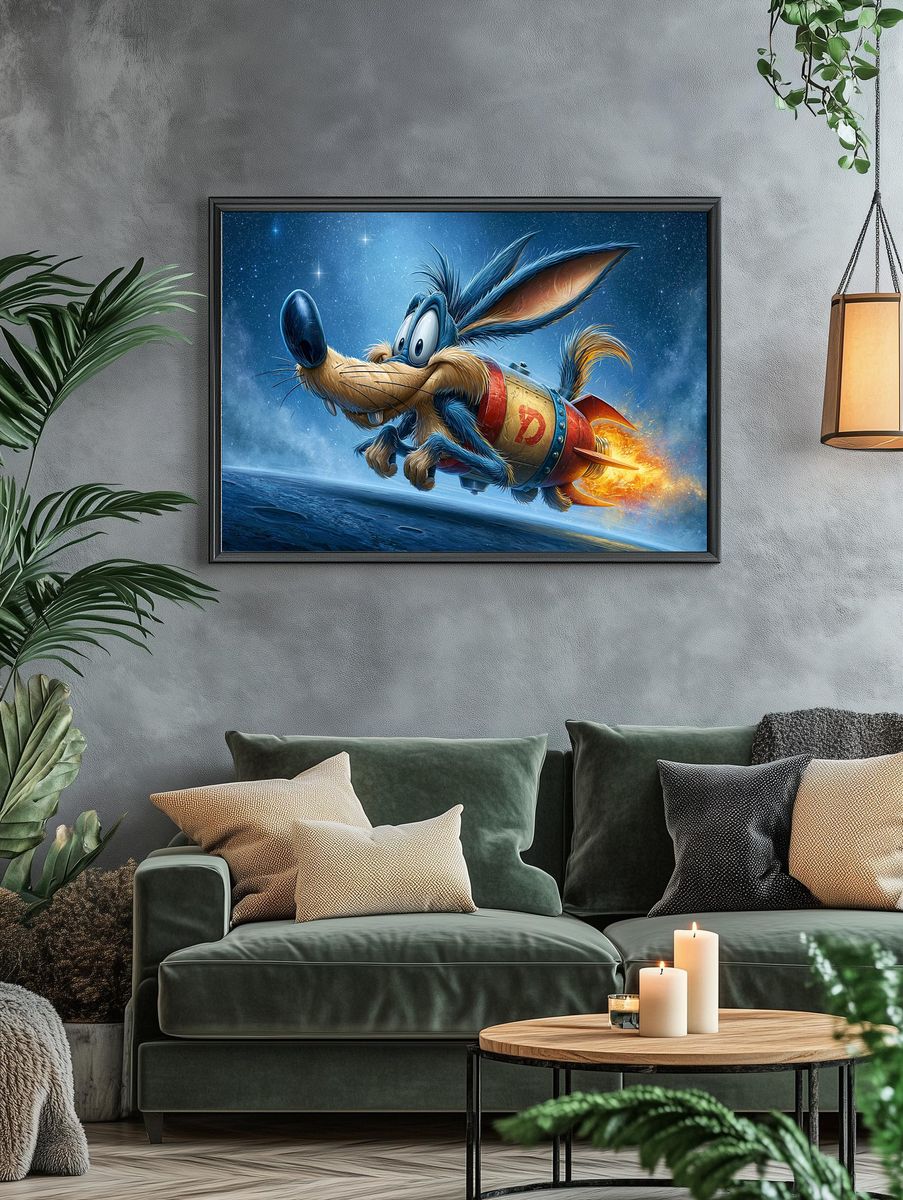 Rocket Raccoon Space Adventure Poster. — room view 4