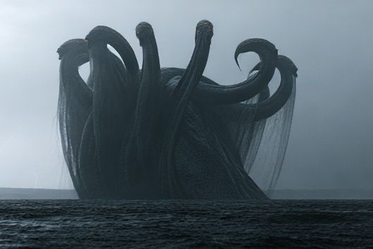 Sea Monster Storm Poster. poster — illustration art