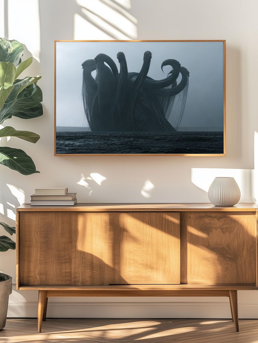 Sea Monster Storm Poster. — room view 3