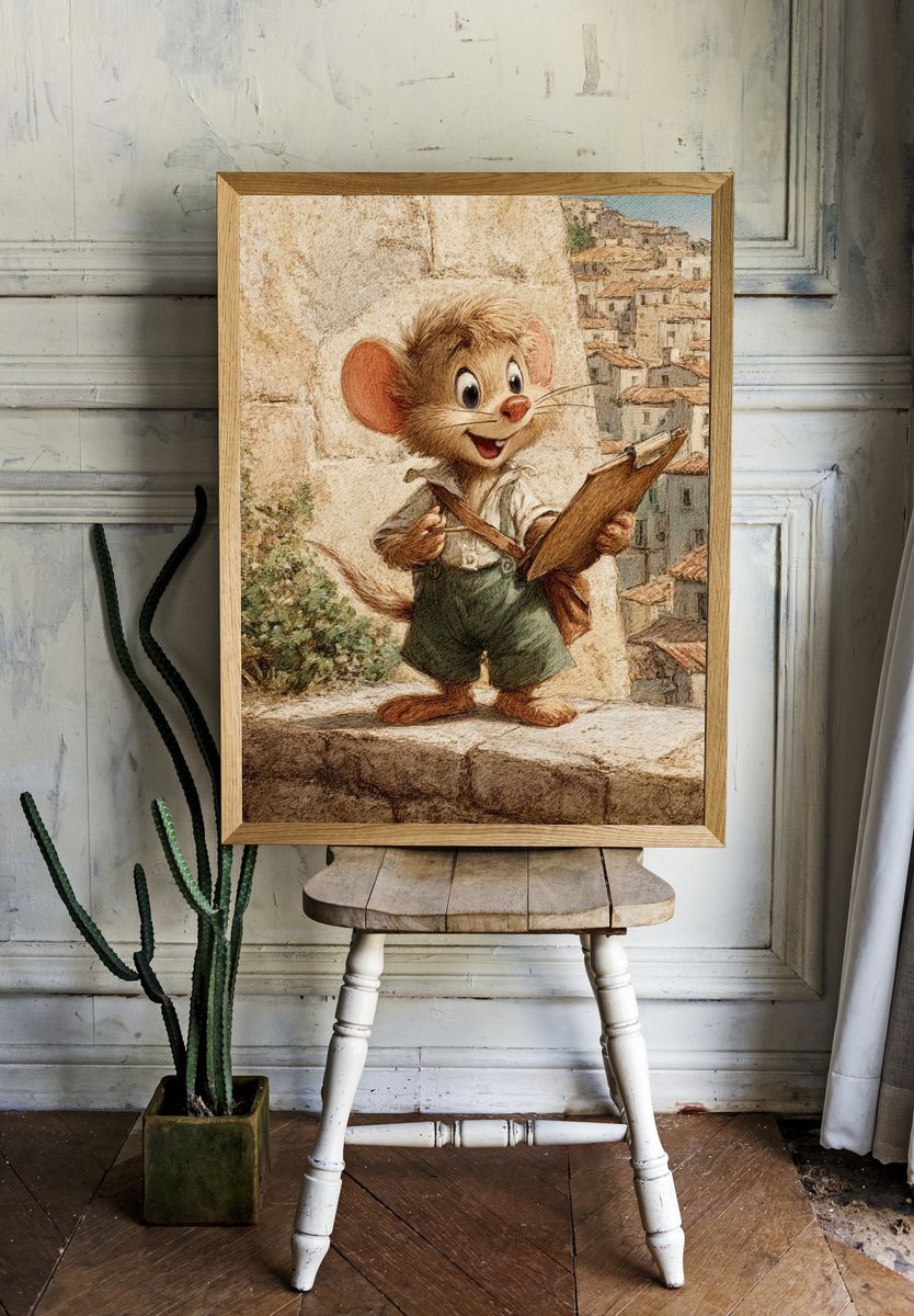 Mouse Sketching Village Print room preview