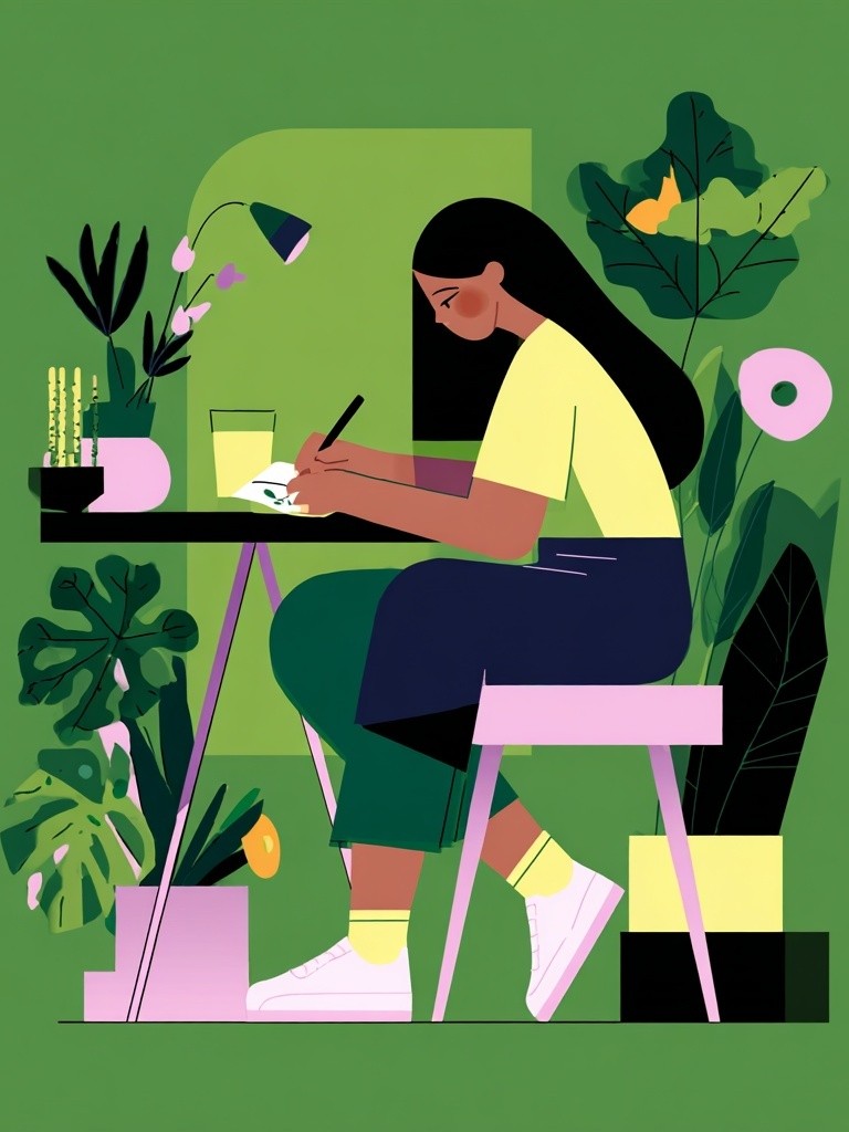 Creative Workspace — Illustration Print. poster detail