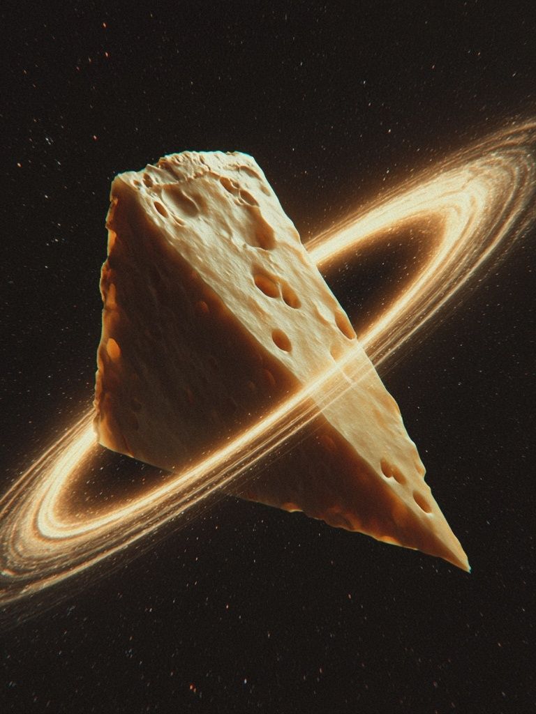 Cosmic Cheese Ring Poster. poster detail