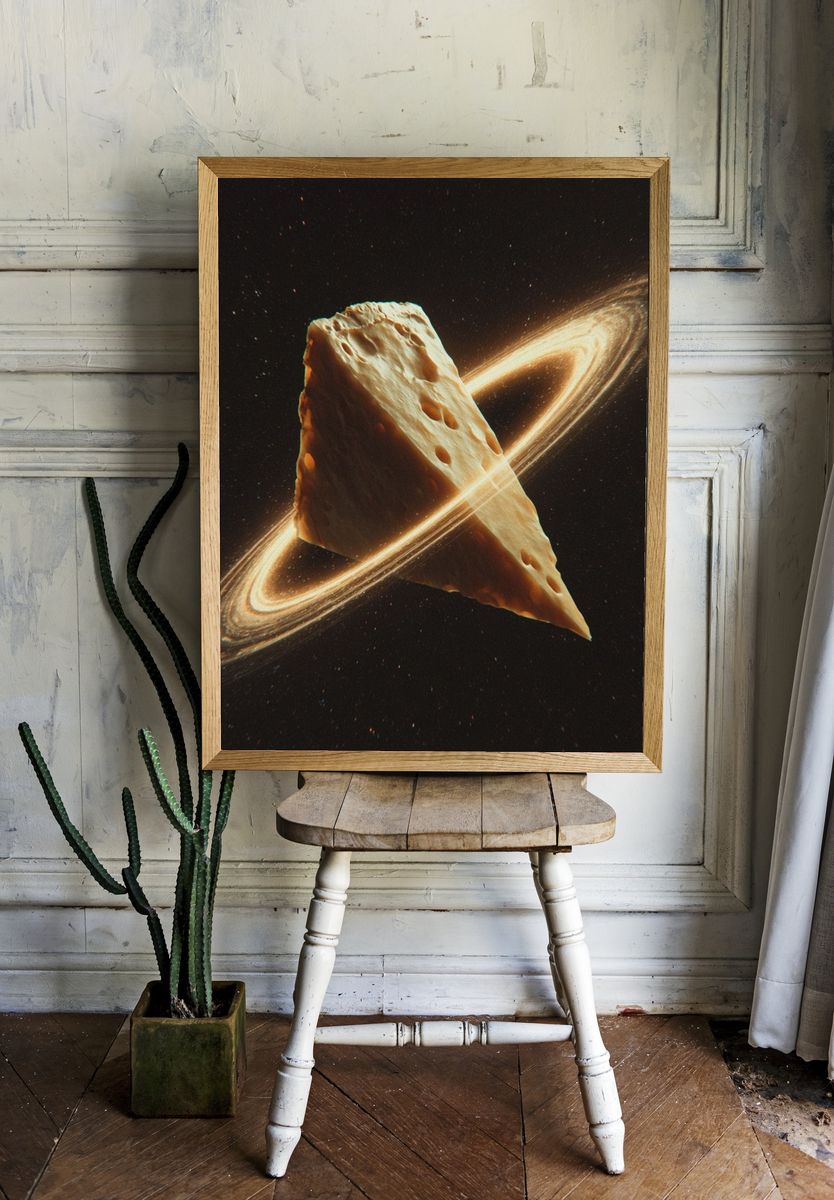 Cosmic Cheese Ring Poster. room preview