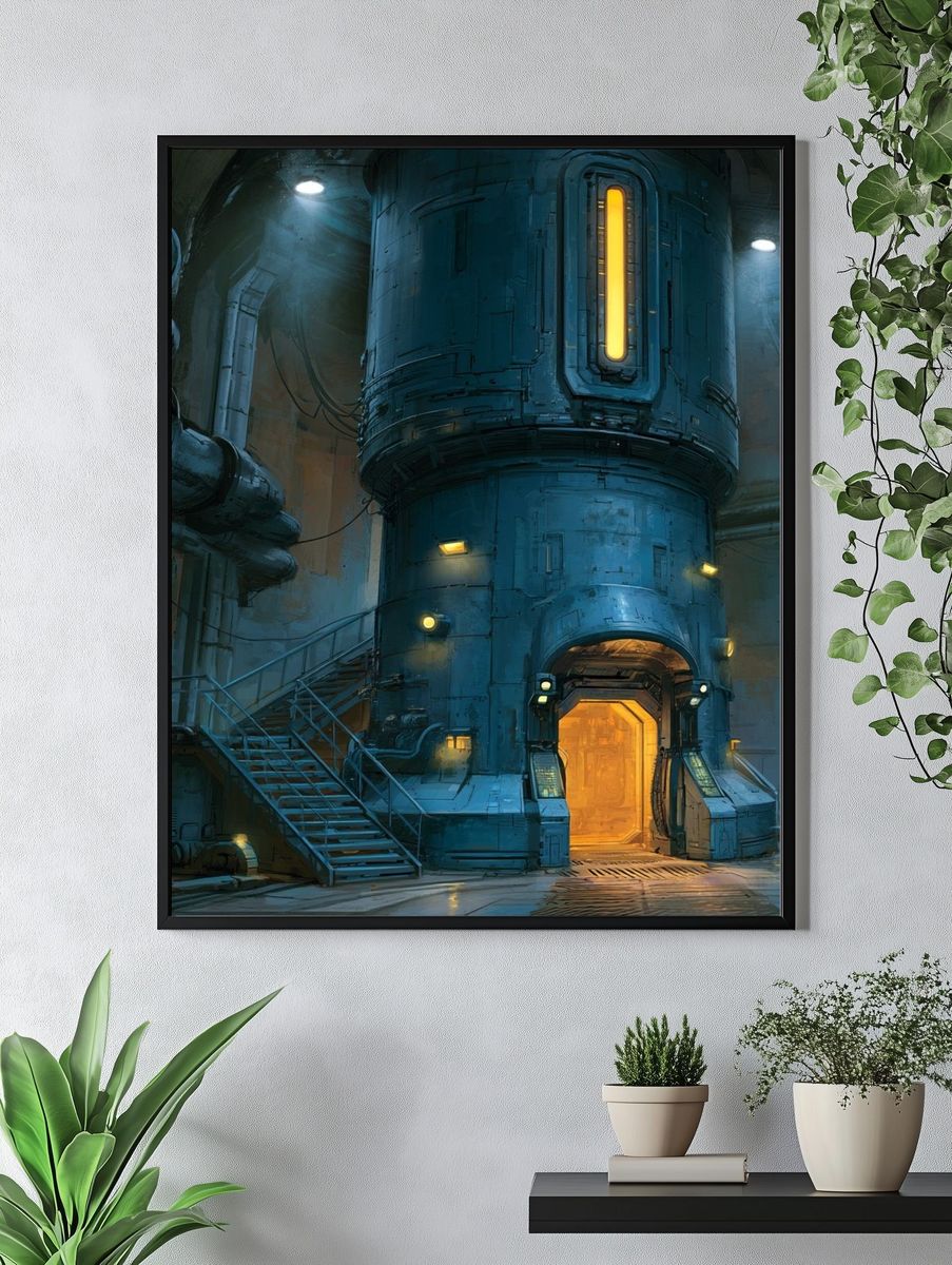 Industrial Sci-Fi Facility Poster. — room view 4