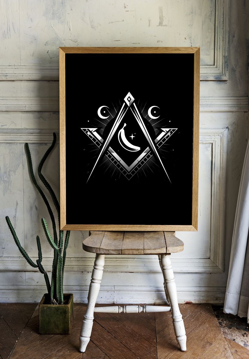 Curious Kitten Reading Poster. room preview