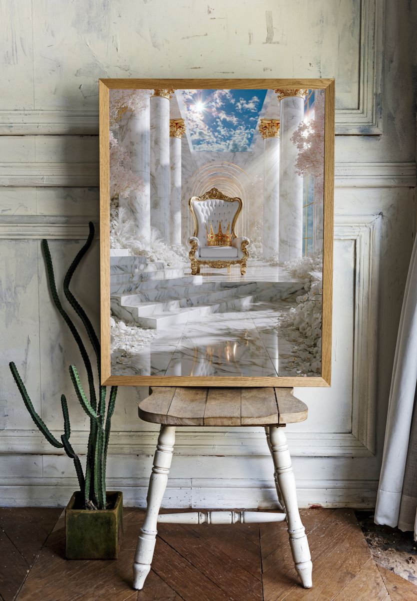 Celestial Throne Hall Print. room preview