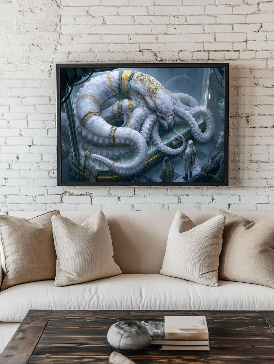 Giant Octopus Lab Poster. room preview