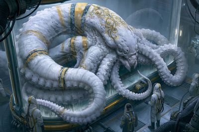 Giant Octopus Lab Poster. poster