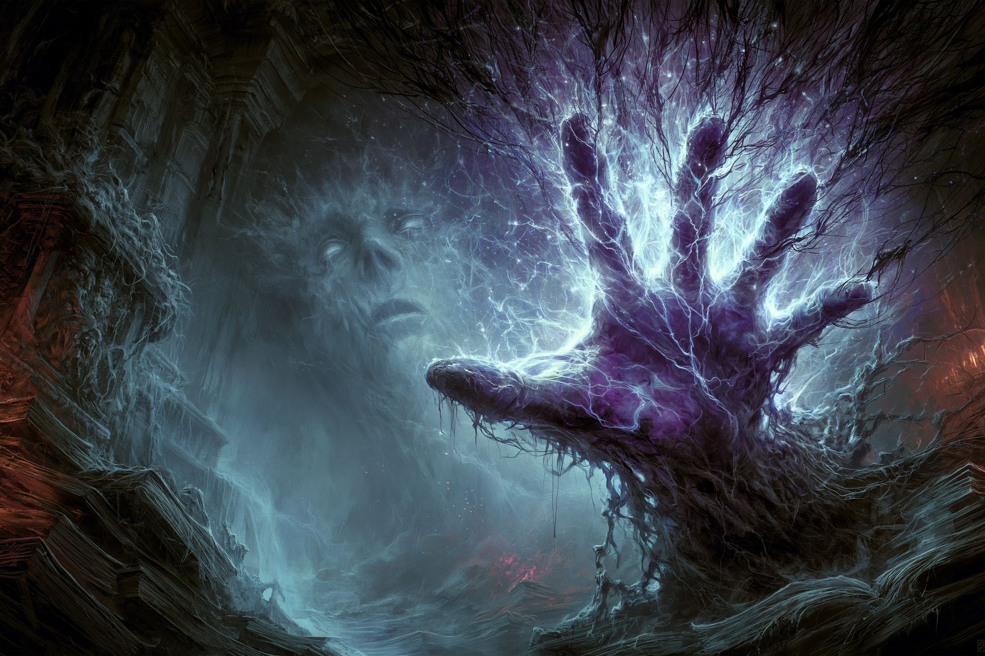 Ethereal Hand of Light Poster. poster detail