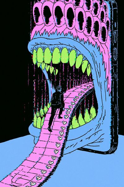 Retro Robot Character Print. poster