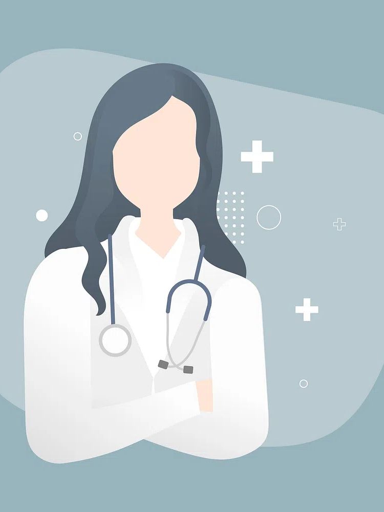 Female healthcare professional medical hero. poster detail