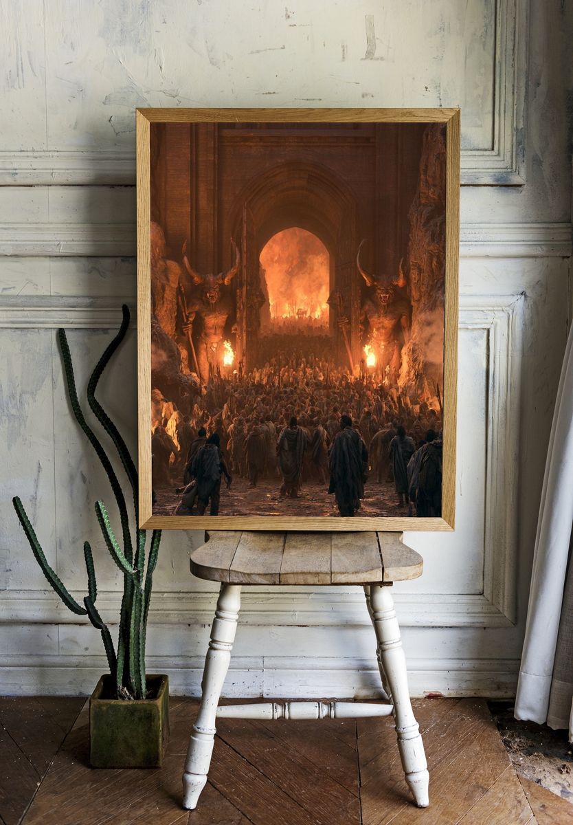 Infernal Gate Fantasy Poster. room preview