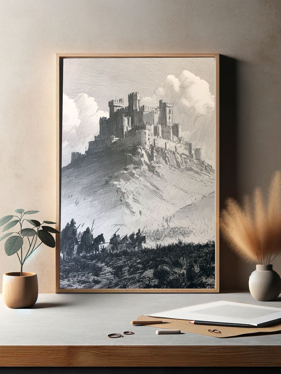 Castle Siege Sketch Poster. — room view 2