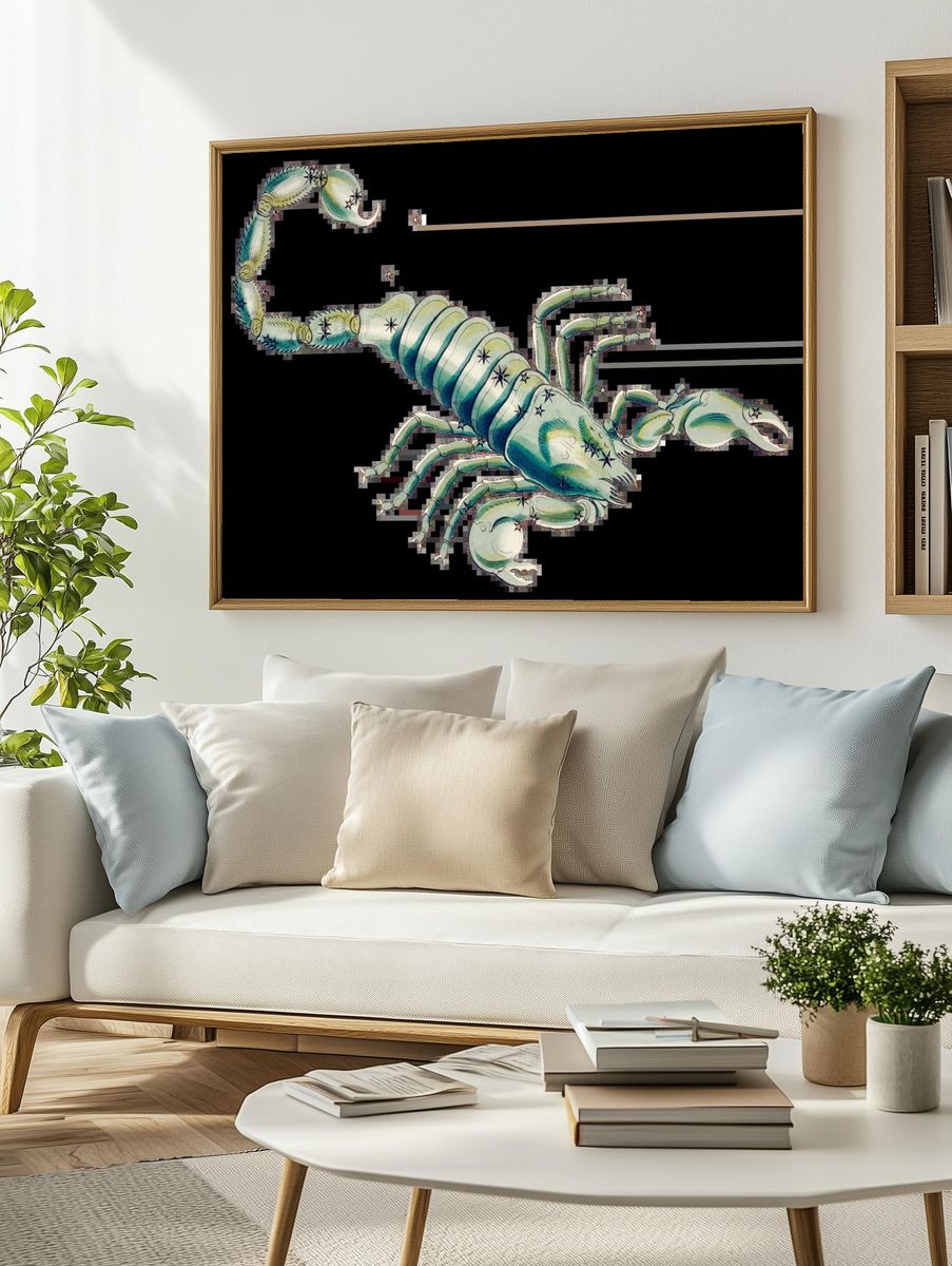 Mysterious Owl Creature Illustration Poster. — room view 2