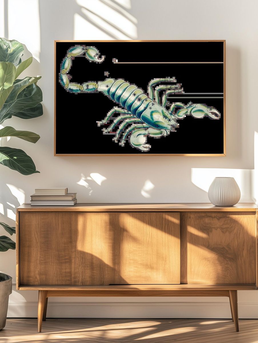 Mysterious Owl Creature Illustration Poster. — room view 3