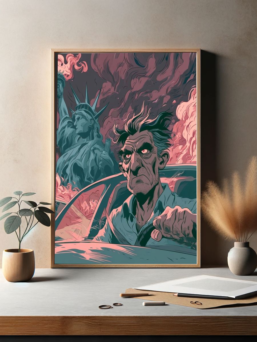 Liberty Driver Digital Art Poster. — room view 2