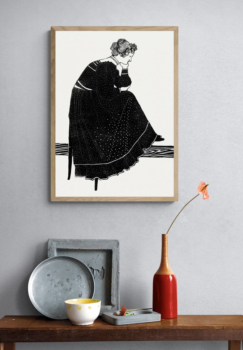 Portrait Coba Stolk-Schmidt sitting chair. — room view 3