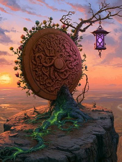 Fantasy Sunset Portal Print. poster