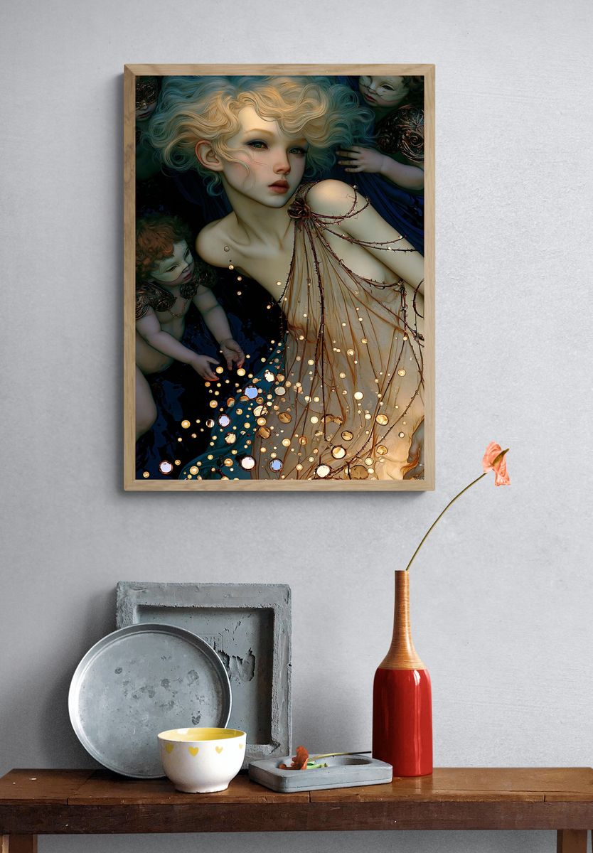 Dreamlike Portrait Fantasy Poster. — room view 3