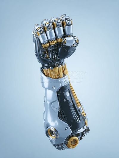 Robotic Fist Digital Art Print. poster print