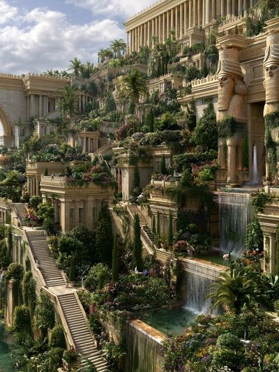 Hanging Gardens of Babylon Print. poster