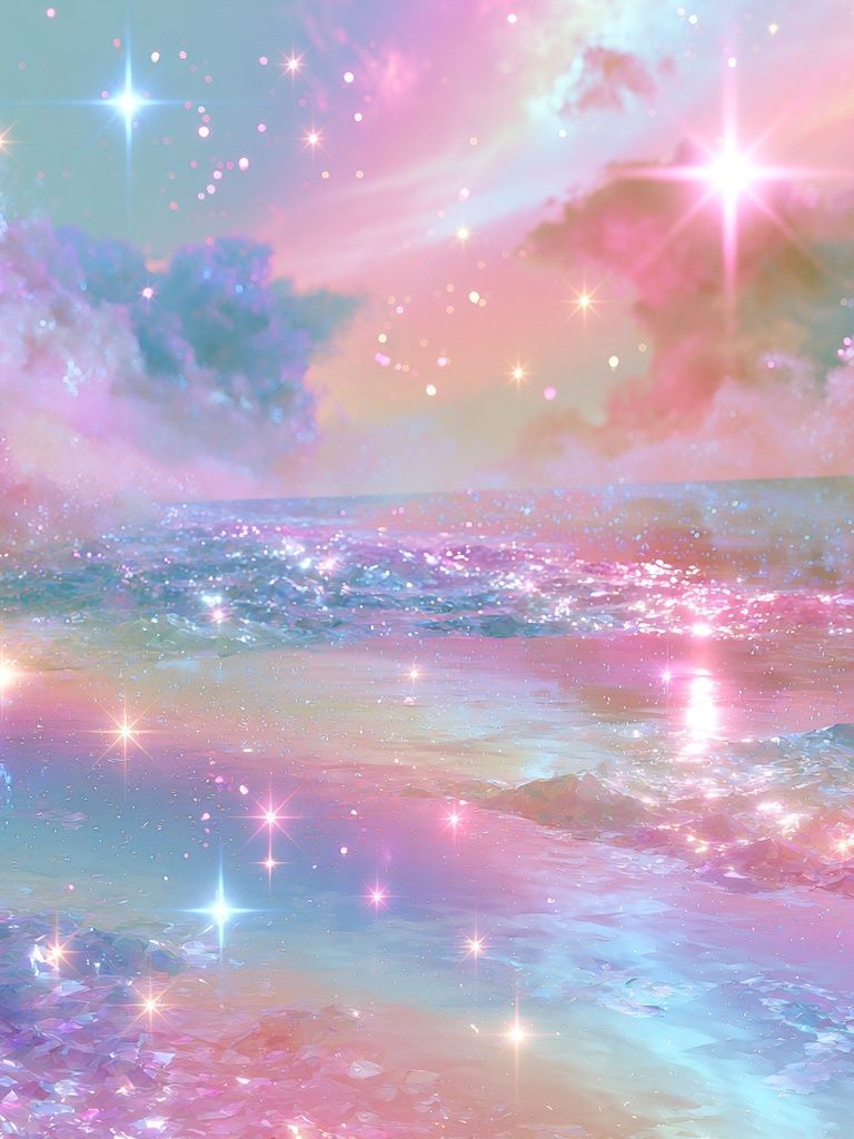 Pastel Dreamscape Seascape Poster. poster detail