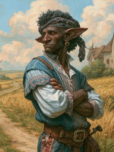 Fantasy Village Portrait Print. poster detail