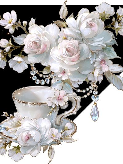 Blossom Teacup Floral Print.