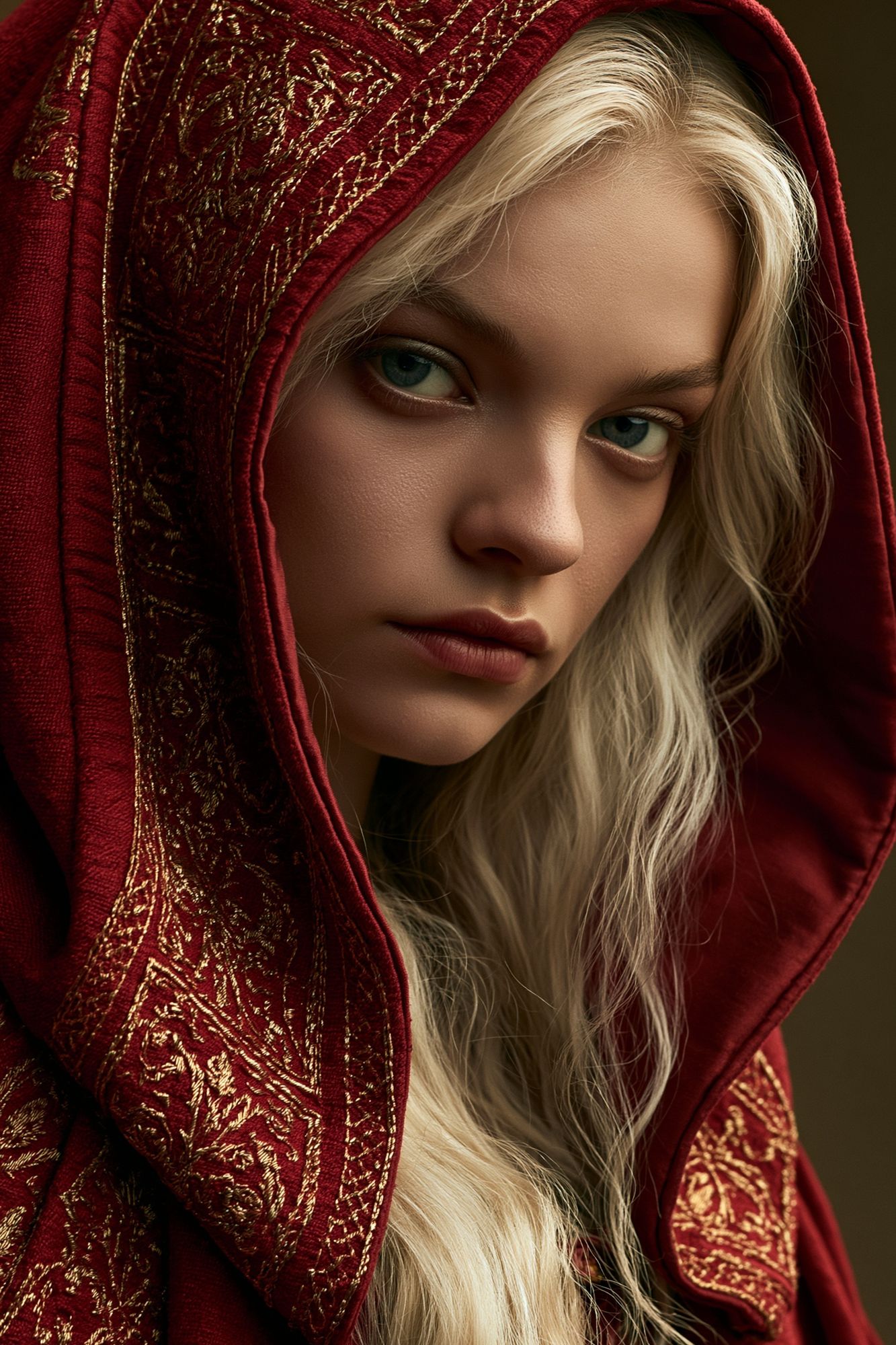 Mystic Hooded Portrait Print. poster detail