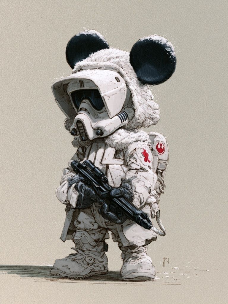 Mouse Trooper Digital Art Poster. poster detail