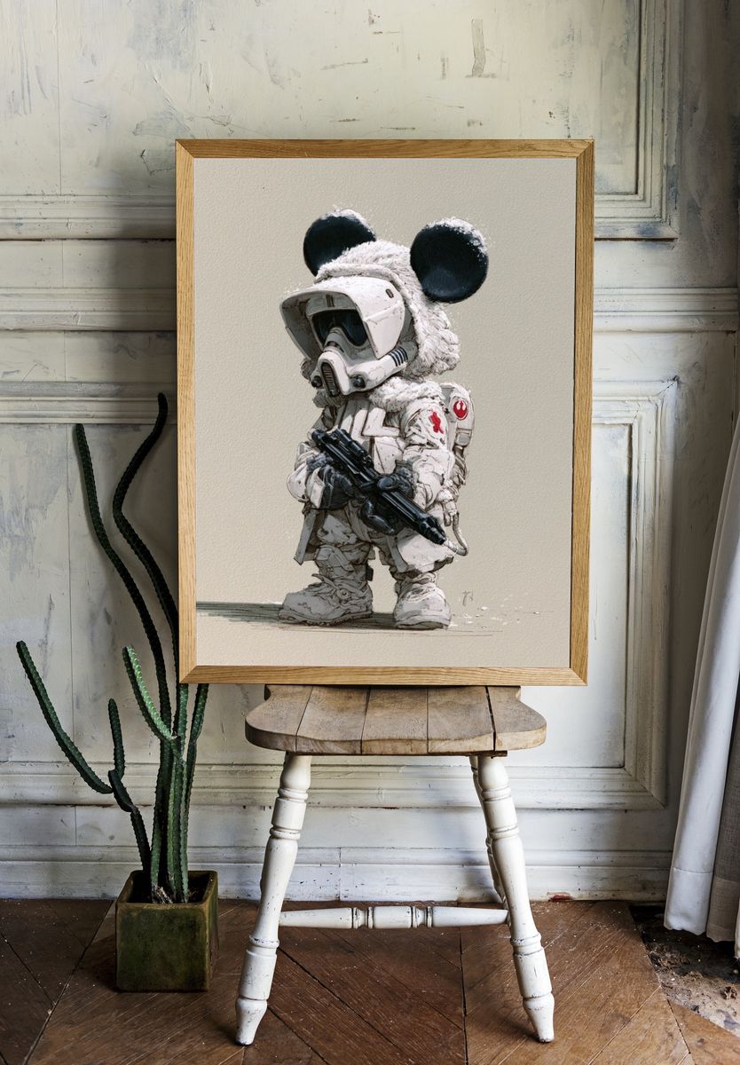 Mouse Trooper Digital Art Poster. — room view 1