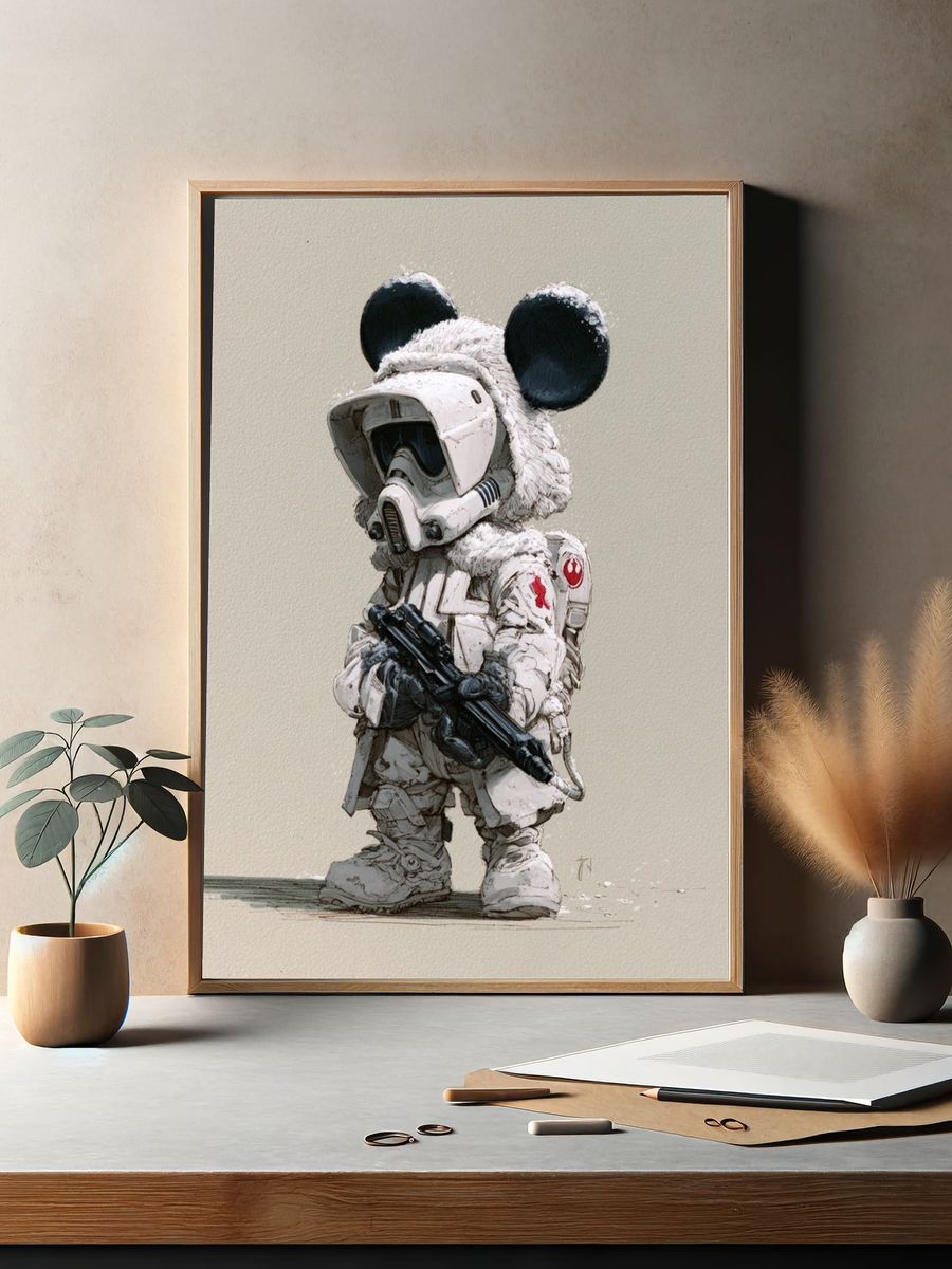 Mouse Trooper Digital Art Poster. — room view 2