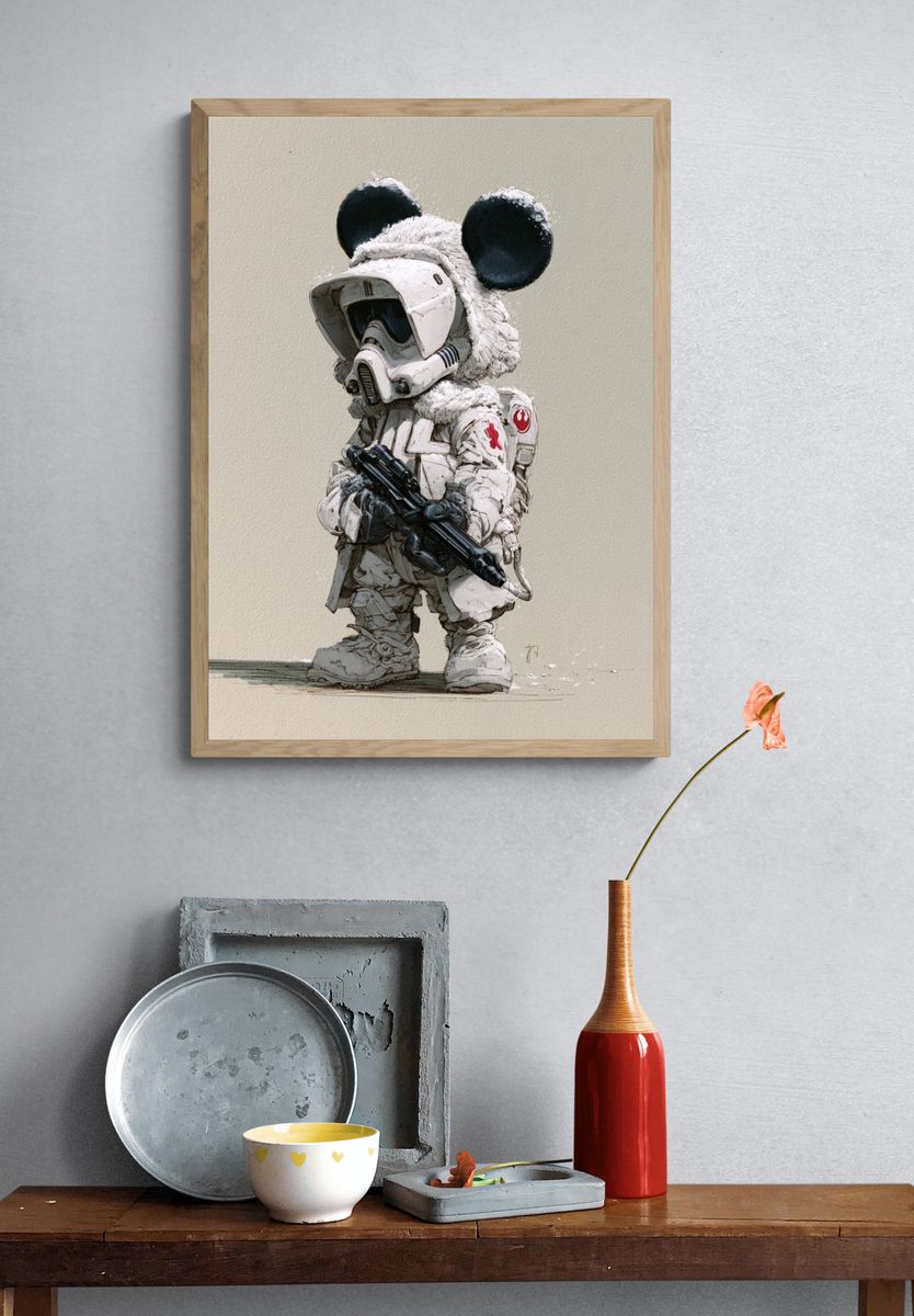 Mouse Trooper Digital Art Poster. — room view 3