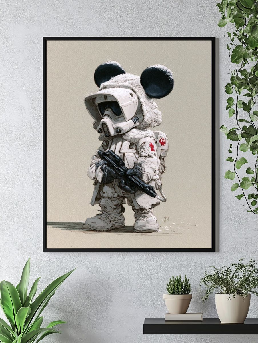 Mouse Trooper Digital Art Poster. — room view 4