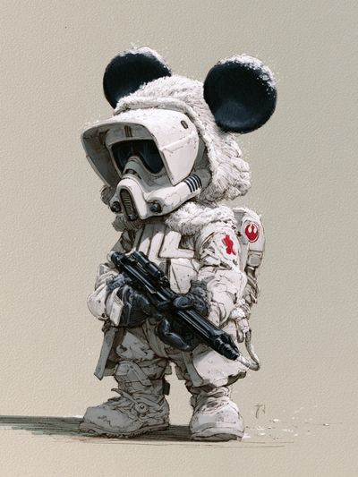 Mouse Trooper Digital Art Poster.