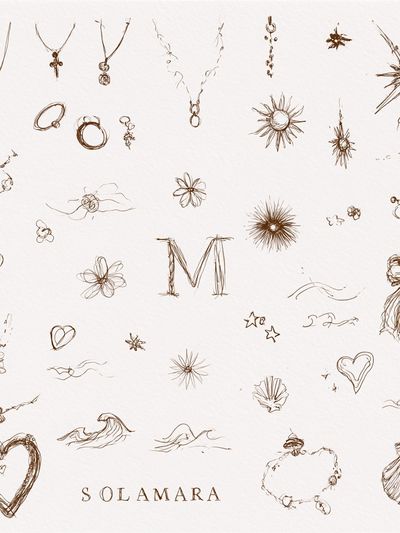 Solamara Jewelry Sketch Poster.
