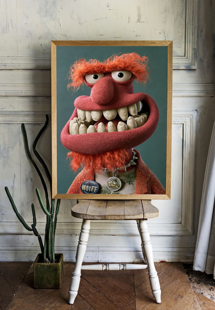 Muppet Monster Portrait Print. — room view 1