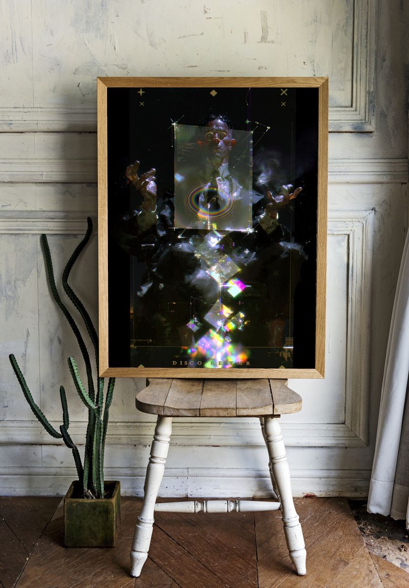 Disco Eeymr Cyberpunk Print. — room view 1