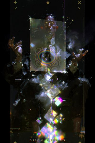 Disco Eeymr Cyberpunk Print. poster