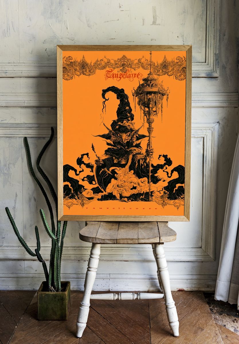 Tanzelicorxe Gothic Illustration Poster. — room view 1