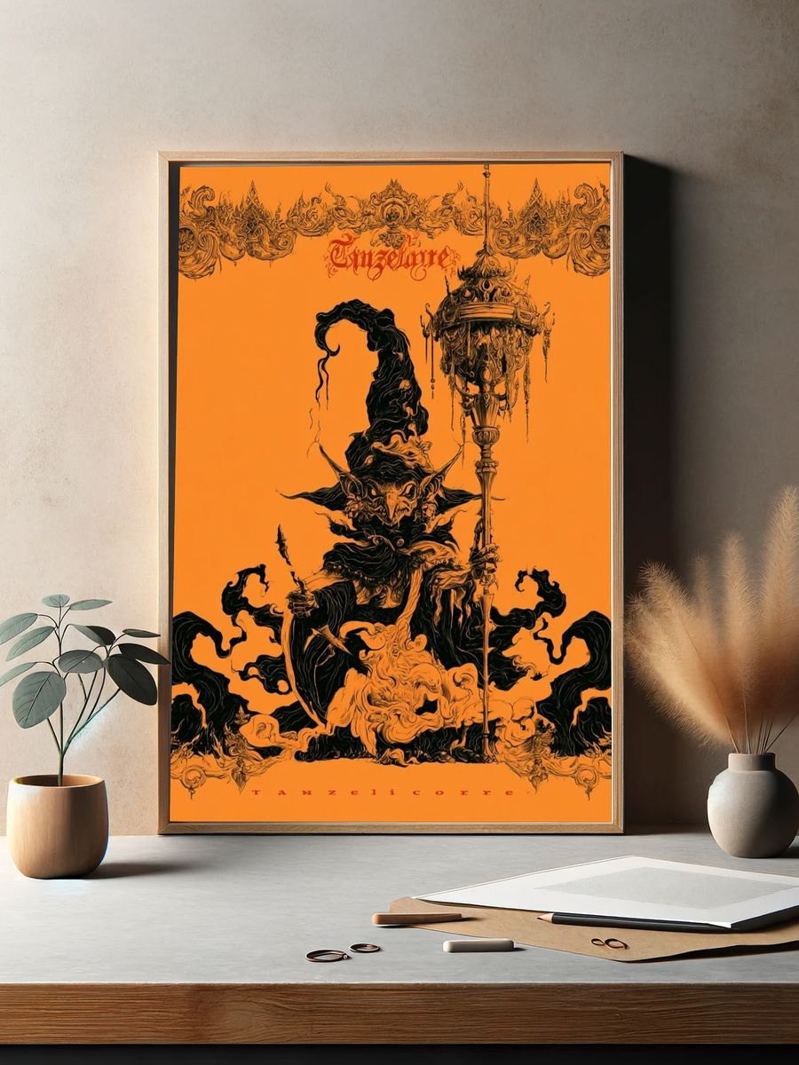 Tanzelicorxe Gothic Illustration Poster. — room view 2
