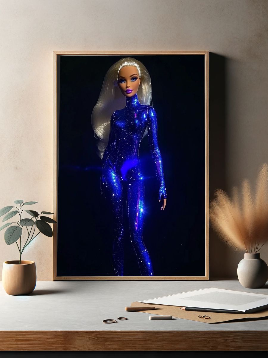 Galaxy Fashion Doll Poster. — room view 2