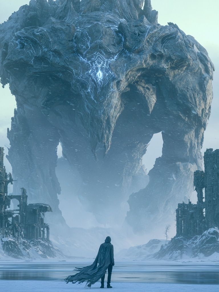 Frozen Giant Fantasy Print. poster detail