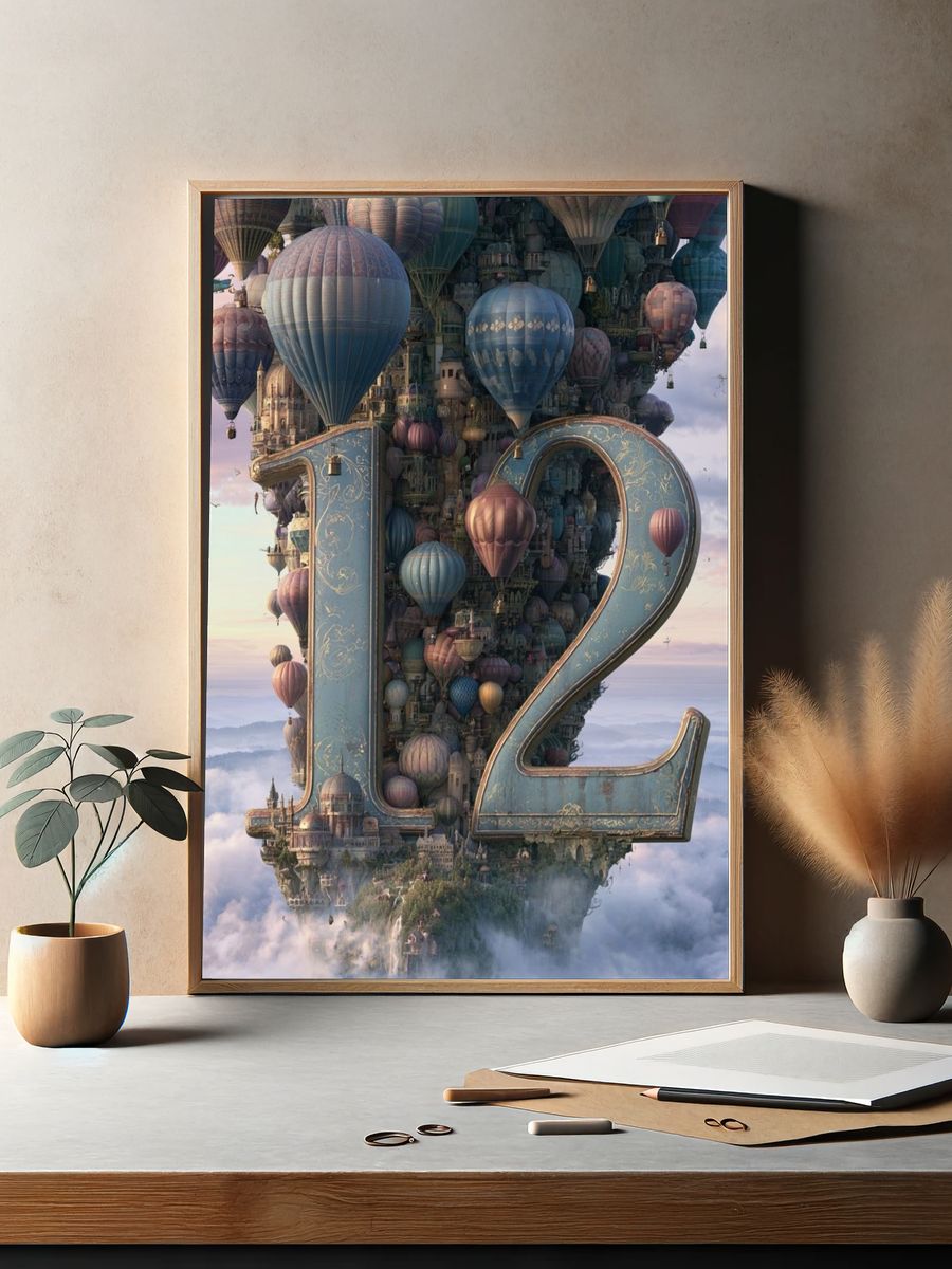 Floating 12 Fantasy Poster. — room view 2