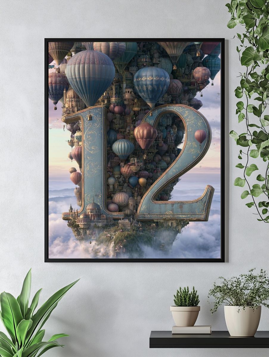 Floating 12 Fantasy Poster. — room view 4