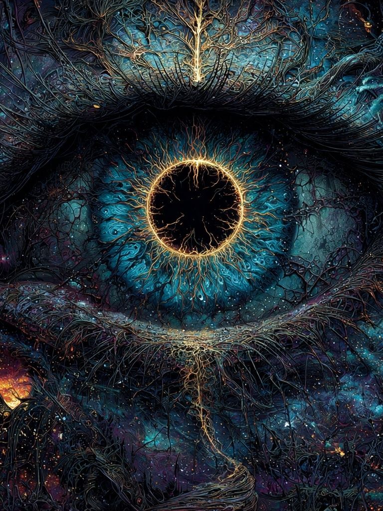 Cosmic Eye Surrealism Poster. poster detail